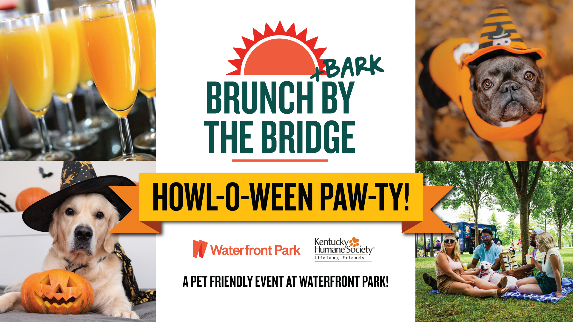 CANCELLED DUE TO WEATHER - Brunch + Bark By The Bridge Howl-o-ween Pawty!